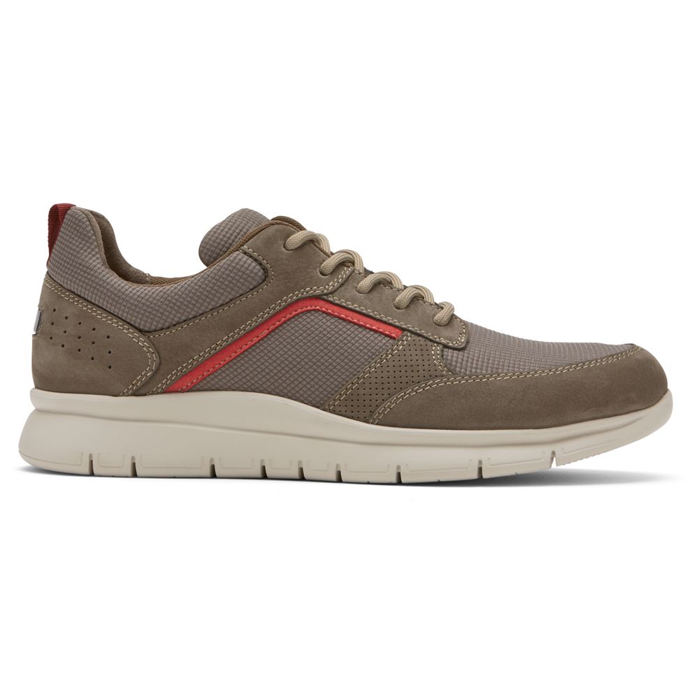 Rockport Men's Primetime Casual Mudguard Sneakers - Khaki - USA (4978MPAID)